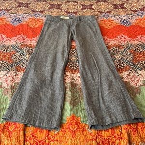 Pilcro and the Letterpress Linen Wide Leg Pants